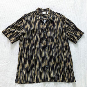 Rainforest Cafe Mens Jungle Theme Button Down Short Sleeve Shirt size Medium
